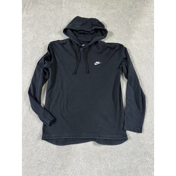 Nike Other - Nike Sportswear Lightweight Club Hoodie Black Pullover Sweatshirt Men's Size M‎